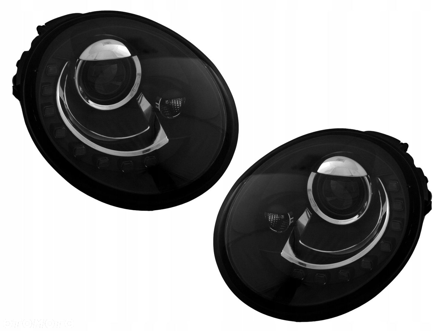Reflektory Lampy kpl Tuning Black VW New Beetle 1c - 2