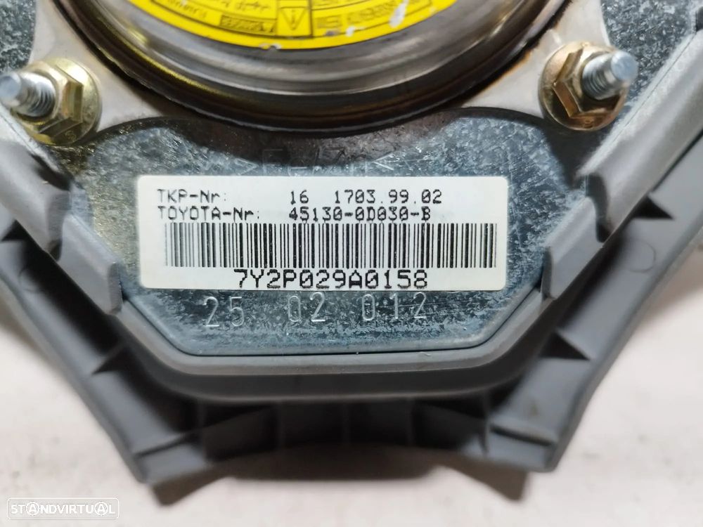 AIRBAG VOLANTE GUIADOR TOYOTA YARIS I 1 MK1 P1 1617039902 451300D030B 7Y2P029A0158 - 5