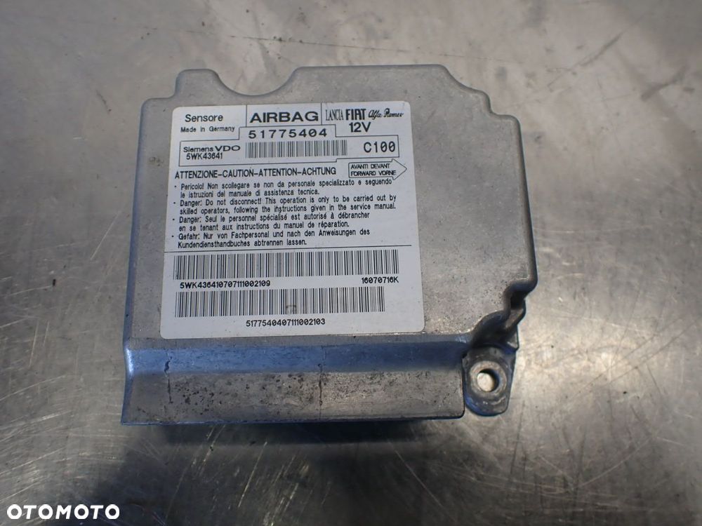 MODUŁ AIRBAG FIAT BRAVO II 1.9 - 1