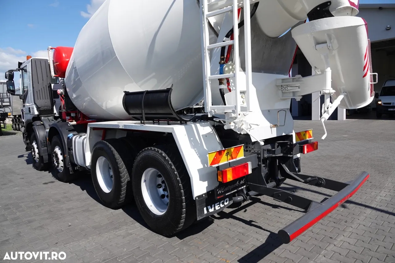Scania TRAKKER 410 / 8X4 / BETON 9 M3 / PUTZMEISTER / JANTE ALIE / EURO 6 - 12