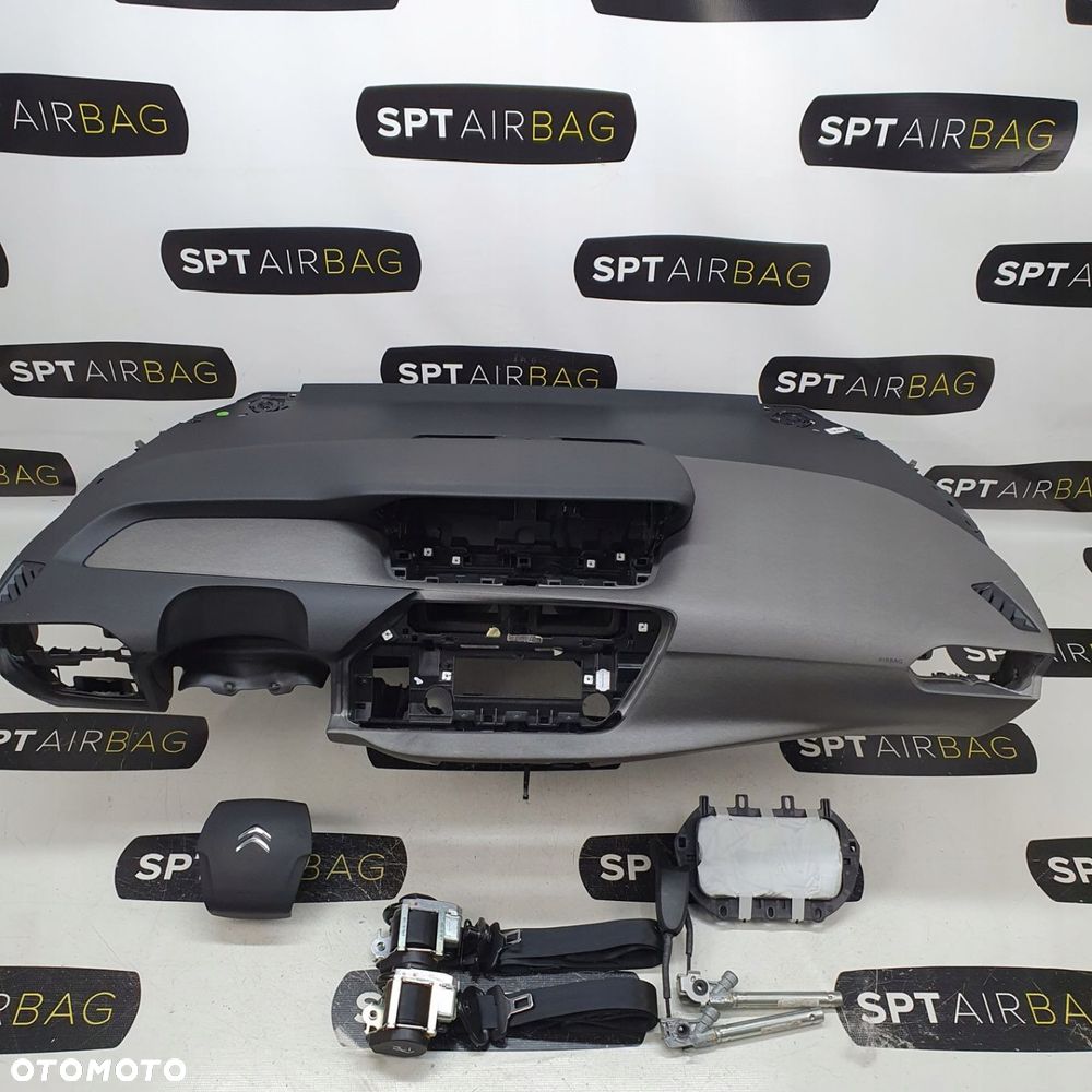 CITROEN C4 PICASSO C4 GRAND PICASSO DESKA ROZDZIELCZA KONSOLA KOKPIT PULPIT PODUSZKI AIRBAG AIR BAG PASY KIT SET - 1