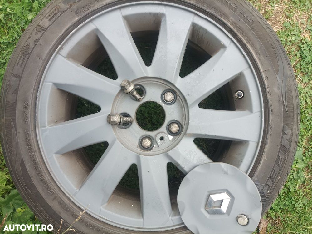 Set jante aliaj cu anvelope 205 55 R16 ZR Renault Megane 2 Scenic 2 - 4