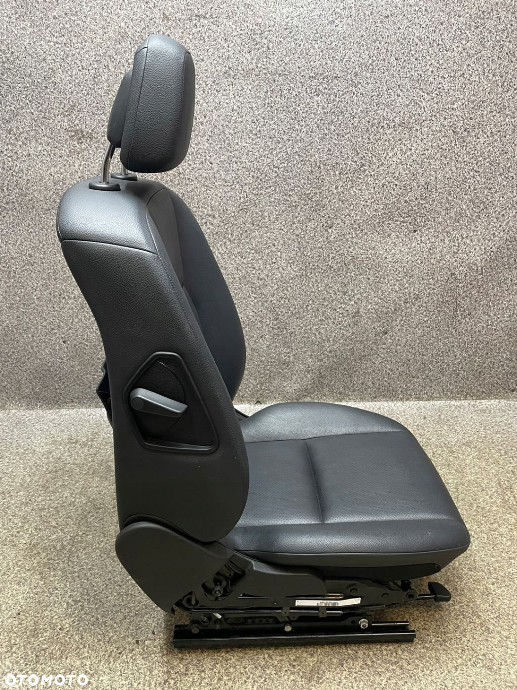 Fotel kierowcy lewy przod przedni Airbag Mercedes W204 skora czarna BDB - 7
