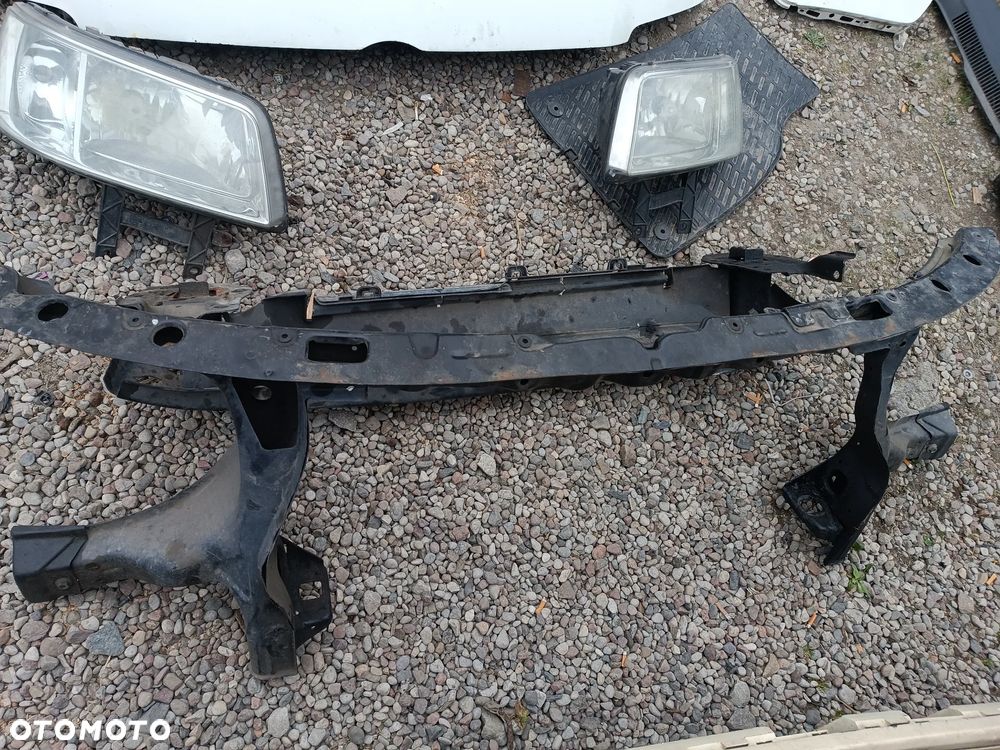 VW T5 2008R KOMPLETNY PRZÓD BIAŁY ZDERZAK LAMPY PAS CZOŁOWY BŁOTNIK MASKA - 2