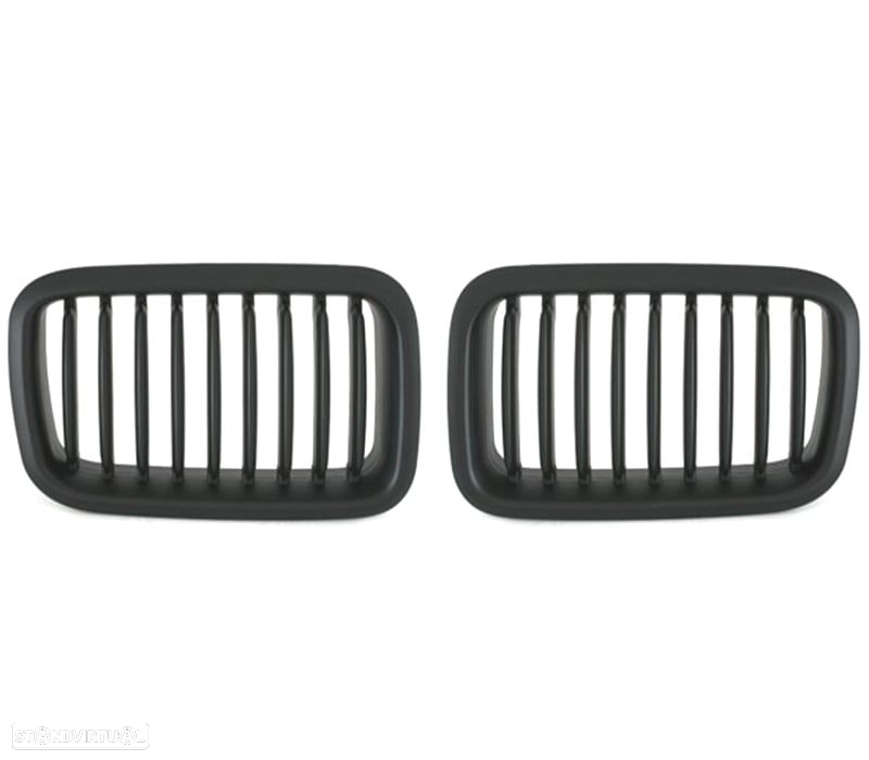 GRELHAS FRONTAIS BMW E36 91-96 LOOK M PRETAS - 3