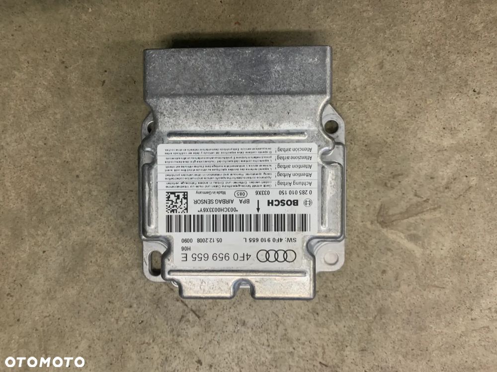 sterownik moduł poduszek airbag 4F0959655E 4F0910655L A6 C6 FL Lift 2.7 TDI - 1