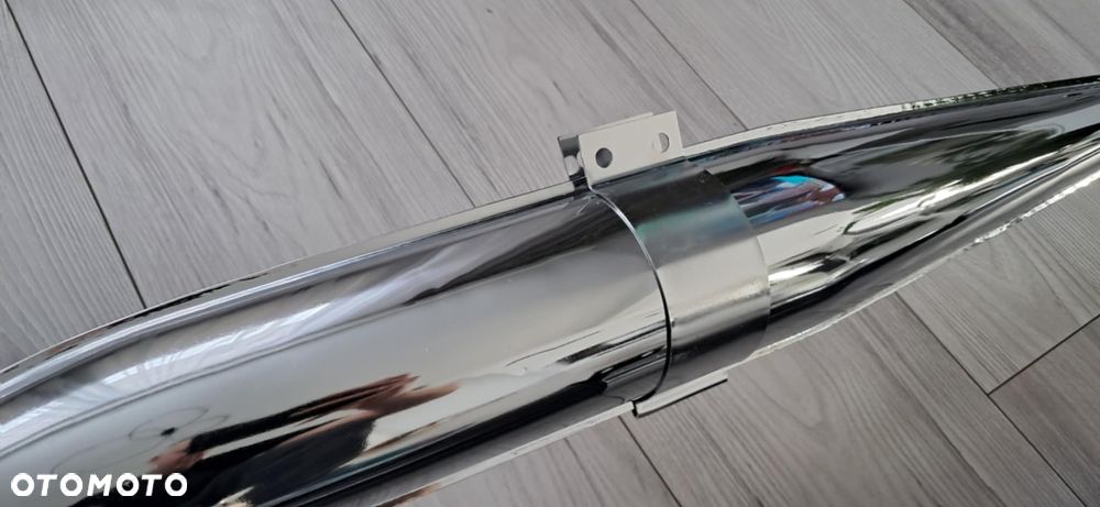 TŁUMIK KOLANKO WSK 125 B1 B3 CZARNY CHROM WYDECH RURA WYDECHOWA - 2