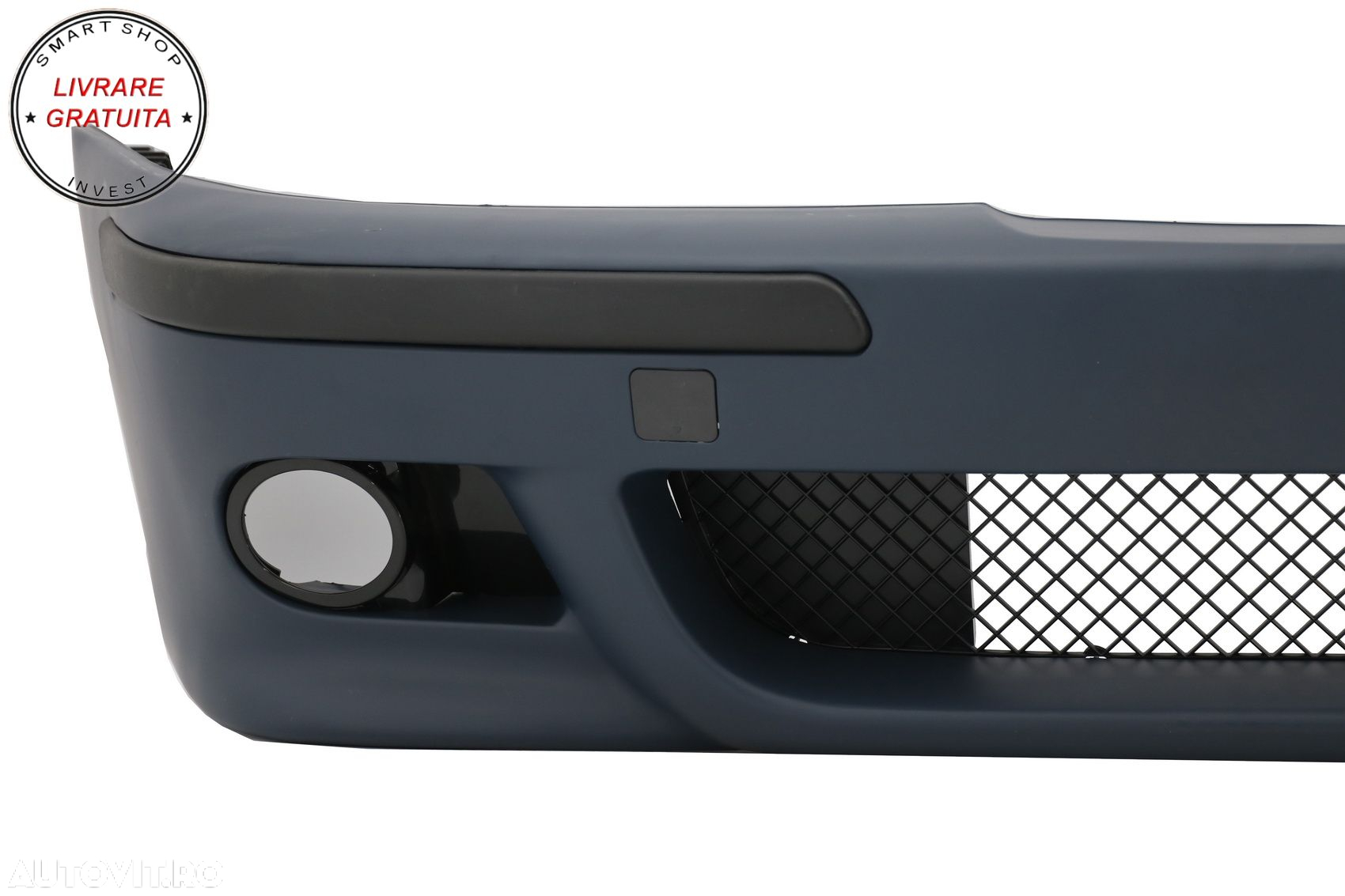 Bara Fata cu Grile Centrale Negru Lucios BMW Seria 5 E39 (1995-2003) M5 Design- livrare gratuita - 4