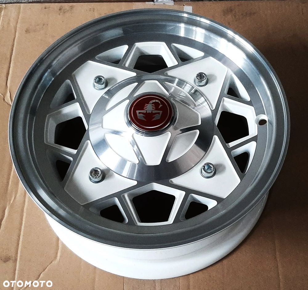 FIAT 126 126P 500  felgi NOWE 12"  CZARNE CZERWONE BIAŁE - 11