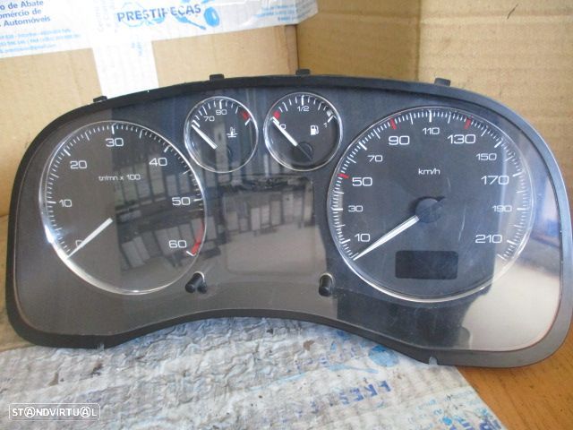 Quadrante 9654485280A01 PEUGEOT 307 2006 1.6HDI 110CV 5P PRETO KM DIGITAL - 1