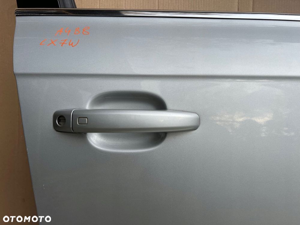 audi a4 b8 drzwi prawy przód prawe przednie lx7w srebrne - 5