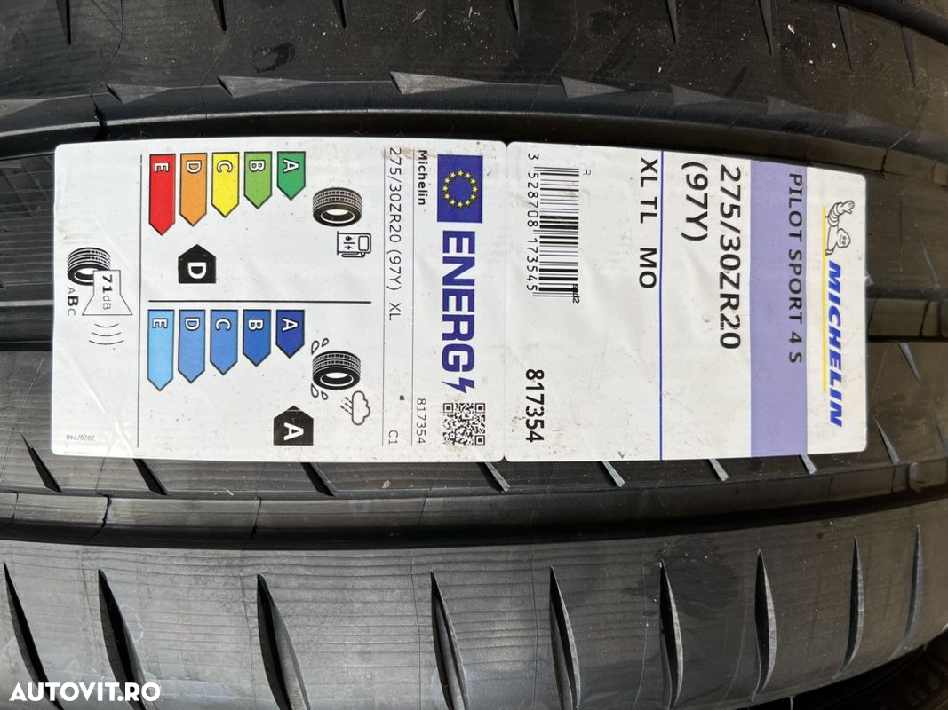 vând 4 anvelope 275/30/20 Michelin de vară noi - 2