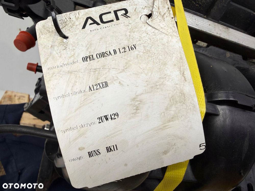 SILNIK KOMPLETNY A12XER Opel Corsa D 1.2 16V 86KM benzyna benzynowy - 10