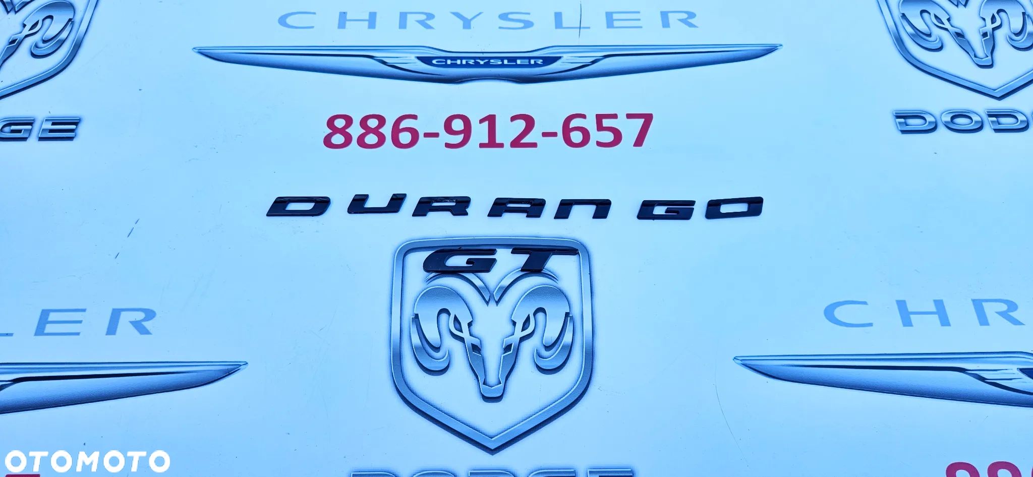 Dodge Durango III LIFT 2014- GR RT Napis Napisny na klapę DURANGO GT - 1