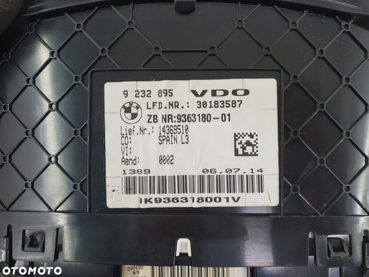 BMW F32 F30 LICZNIK ZEGARY 3.0D N57 9232895 - 3