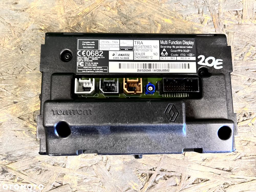 RENAULT ZOE EKRAN WYŚWIETLACZ NAWIGACJI NAVI RADIA MONITOR 259153934R - 2