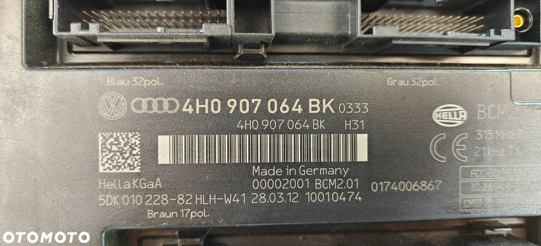 VW Touareg II 7P 10- 3.6 FSI 4h0907064bk Moduł Sterownik komfortu BCM2 - 2