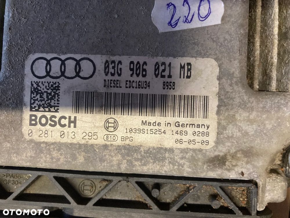 Komputer Sterownik Silnika Audi 03G906021 MB 0281013295 - 2