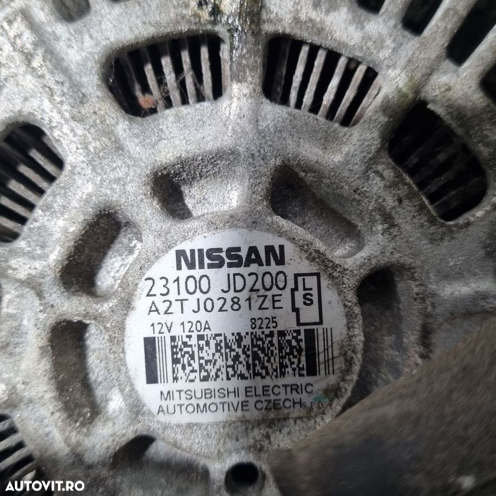 Alternator Nissan Qashqai 2.0 Benzina 2008 - 2010 141CP 1997CC MR20DE Euro4 (1341) ... - 5