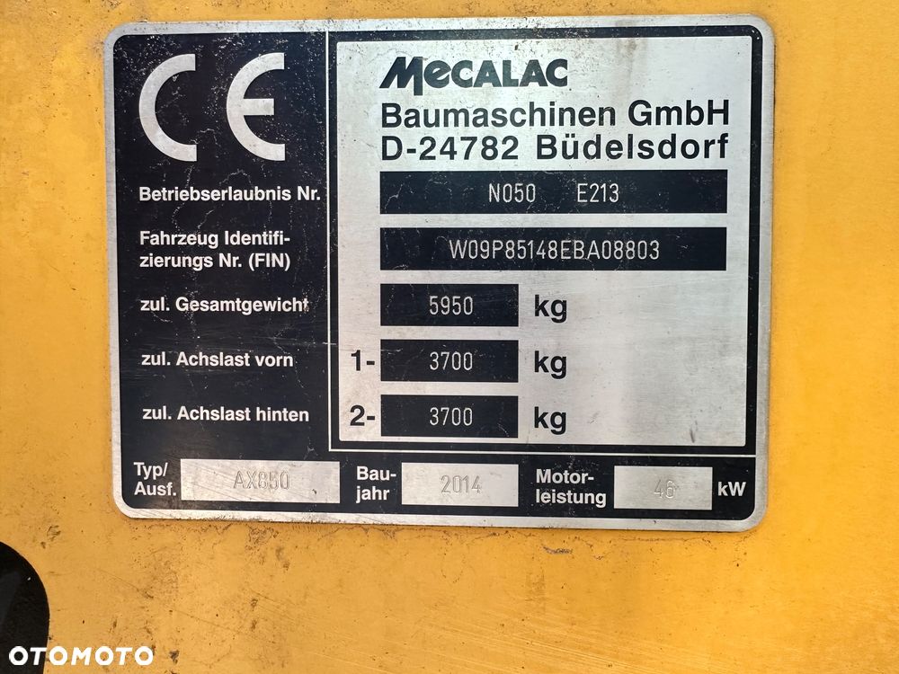 Mecalac AX 850 - 12