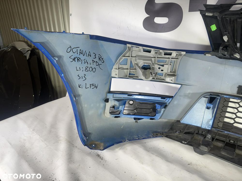 Skoda Octavia III RS Zderzak Przód Przedni LF5W 12-16 PDC Sprysk 5E0807221F - 11