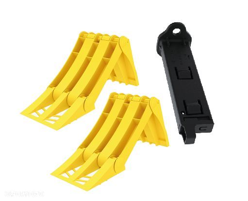 2x Klin pod koła LOKHEN ORIGAMY składany 560mm DIN + wspornik PODÓWJNY