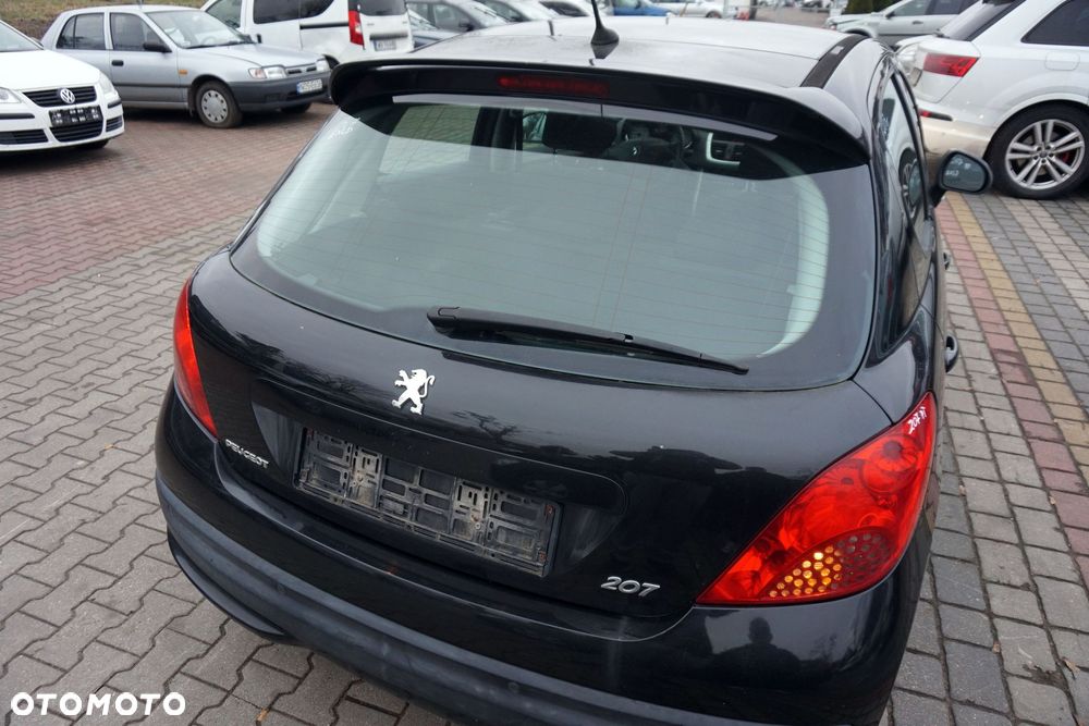 KLAPA BAGAŻNIKA TYLNA 207  5D HB EXLD  CZARNY PEUGEOT 2006-2009 - 3