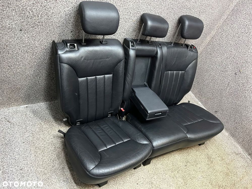 Kanapa podlokietnik tyl skora czarna ISOFIX cupholder Mercedes ML W164 - 4