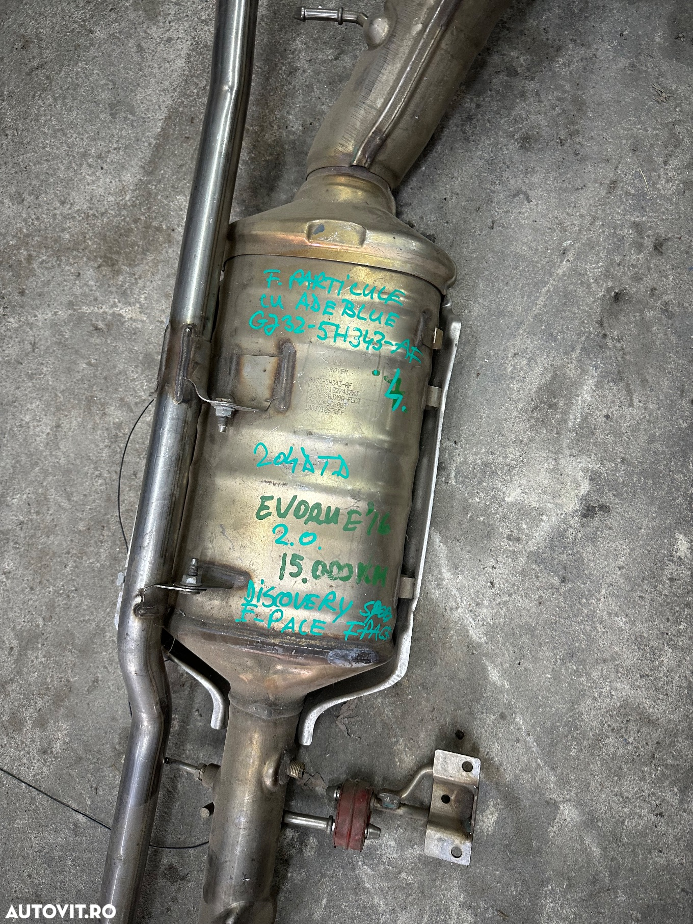 Catalizator, filtru particule EVOQUE, DISCOVERY SPORT, JAGUAR F-E-Pace motor 2.0 D an 2017 cod GJ32-5H343-AF - 3