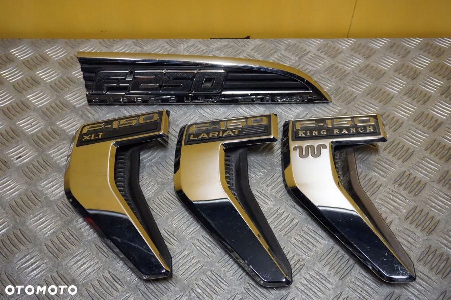 FORD F150 F250 XLT LARIAT KING RANCH SUPER DUTY Emblemat Znaczek Chrom USA - 1