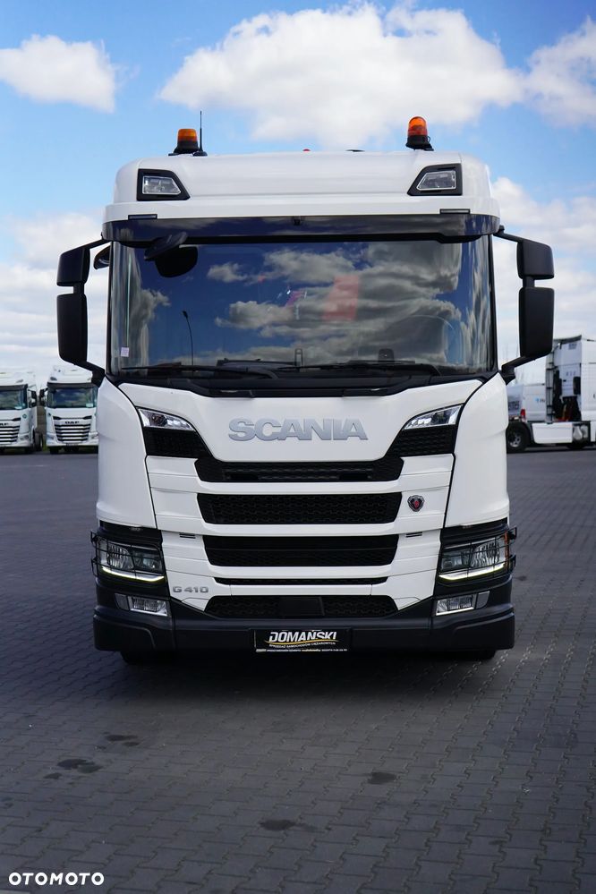 Scania G 410 / E 6 / 8 X 4 / HDS + HAKOWIEC / TRIDEM / CNG / RETARDER / FASSI F 215 - 17