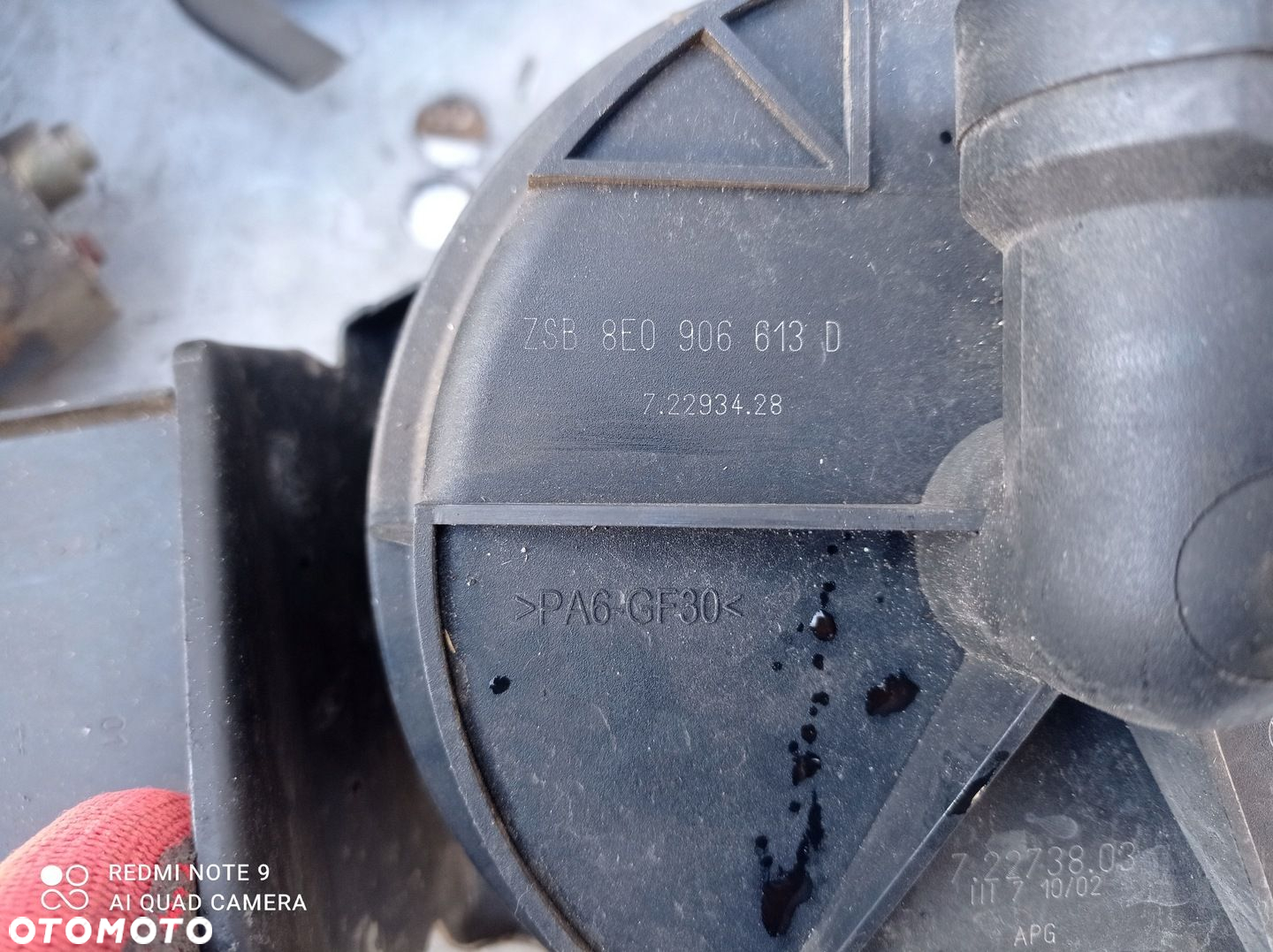 Pompa Powietrza Audi A4 B6 2.4 V6 8E0906613D - 4