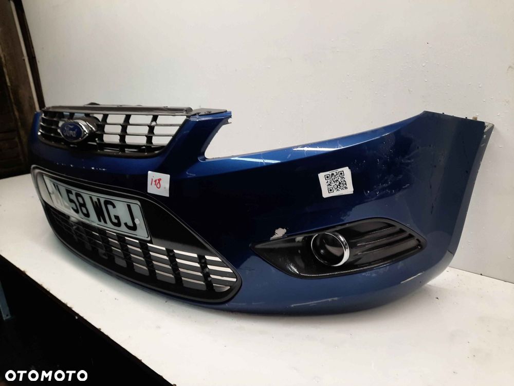 } ZDERZAK PRZÓD PRZEDNI FORD FOCUS MK.2 2 II LIFT FL 36 NIEBIESKI HALOGENY - 3