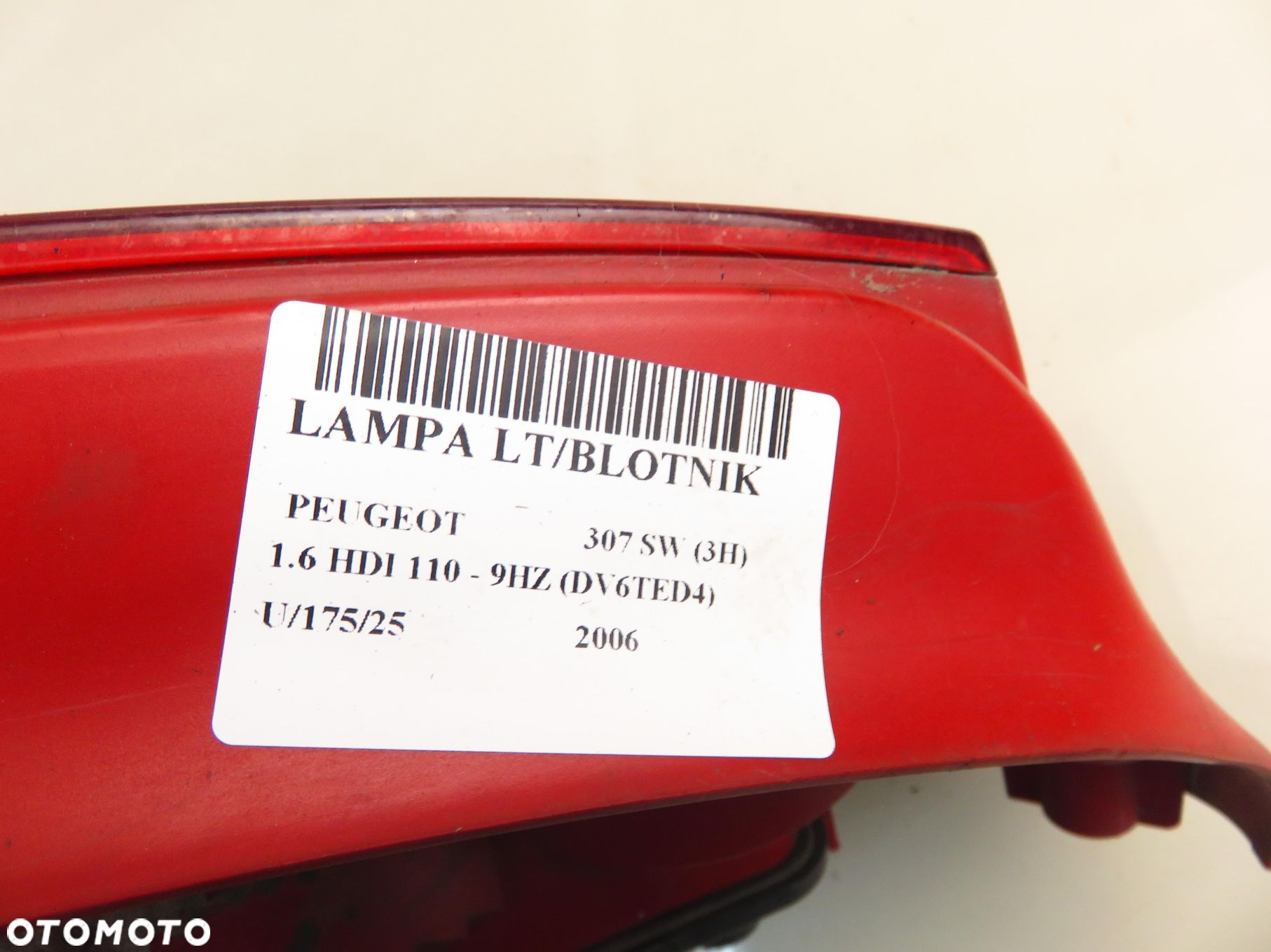 LAMPA LEWA TYLNA PEUGEOT 307 SW (3H) 557686 - 8