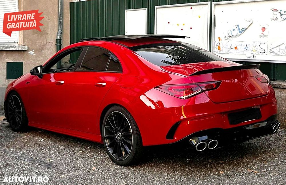 Difuzor Bara Spate cu Ornamente Evacuare Mercedes CLA X118 Shooting Brake C118 Cou- livrare gratuita - 20