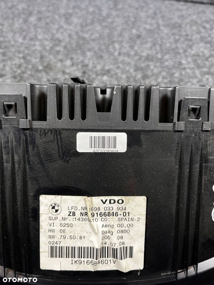 bmw seria 3 e90 licznik zegary prędkościomierz 9166846 - 7