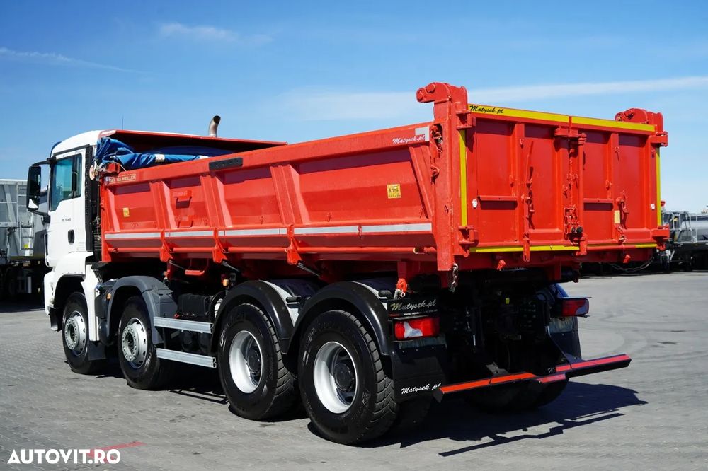 MAN TGS 35.460 / 8X4 / BASCULĂ CU 2 BENZI / BORDMATIC / MEILLER KIPPER / AUTOMATĂ / EURO 6 - 18