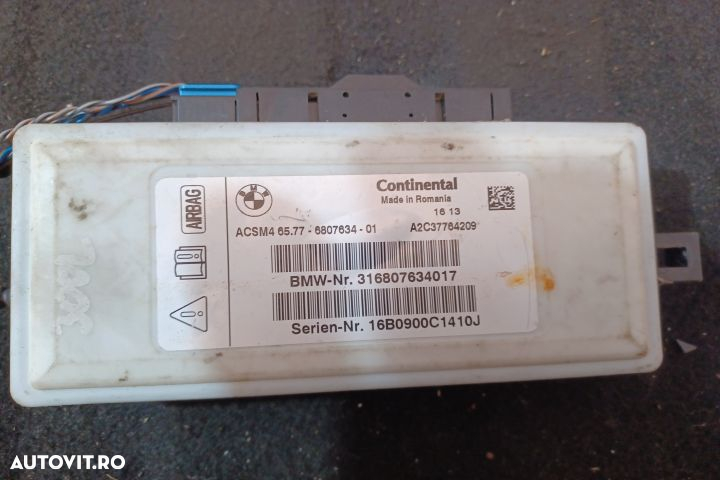 Calculator airbag 6807634 6577 6807634-01 6807634 6577 6807634-01 BMW - 3