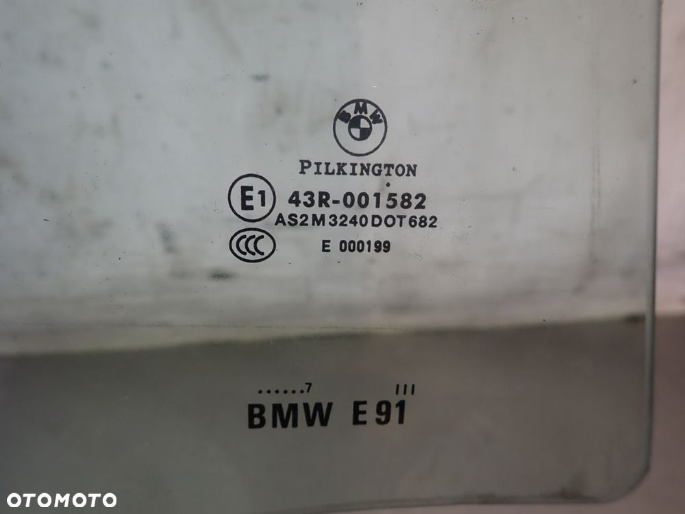 SZYBA BOCZNA PRAWA TYLNA DRZWI BMW E91 - 2
