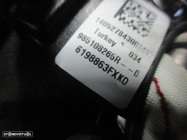 Kit Airbags 985250096RA 985108265RD 985101389RA 988339499R 988326121R RENAULT CLIO 4 SW 2014 1.5DCI 90CV 5P CINZA PRETO - 8
