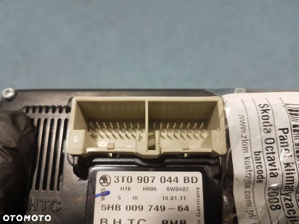 SKODA OCTAVIA II LIFT PANEL KLIMATYZACJI 3T0907044BD 9462 CFHC - 3