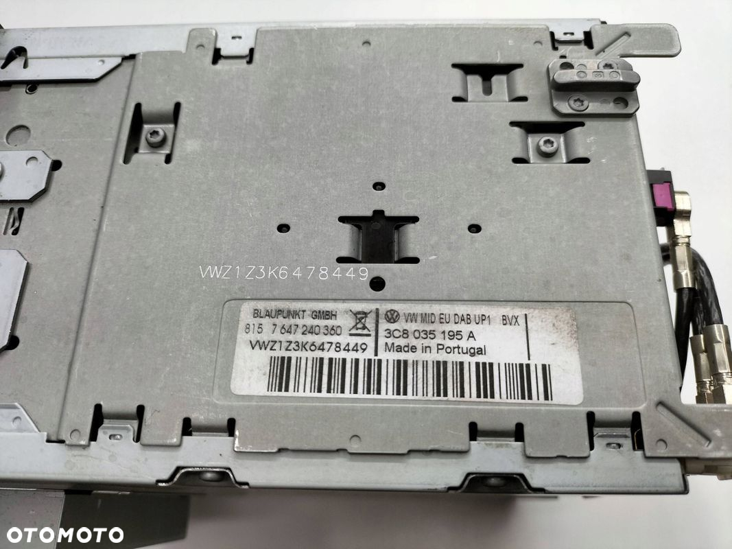 RADIO VW GOLF V TOURAN PASSAT 3C8035195A - 9