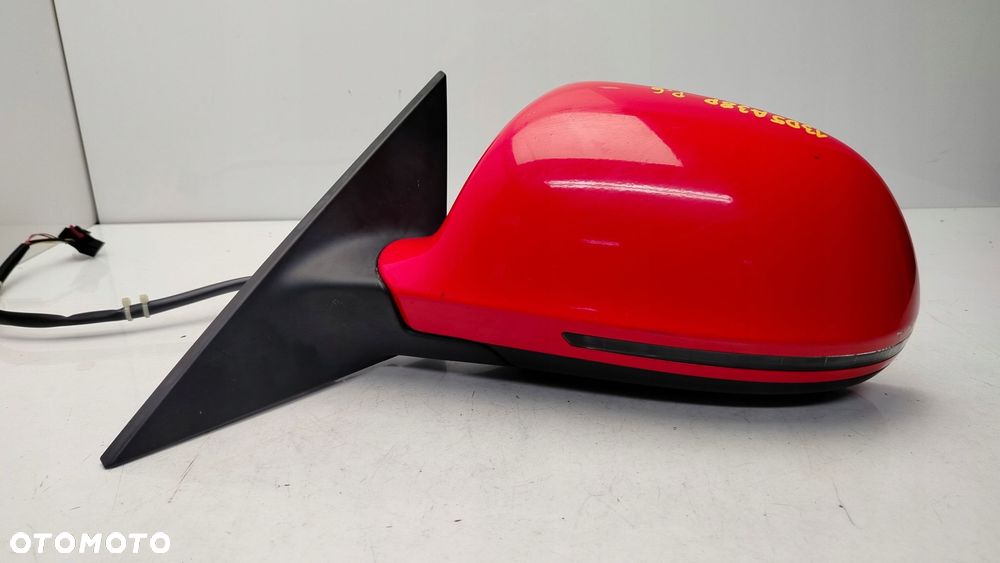 audi a3 8p lift cabrio 08r- lusterko lewe zewnętrzne 6 pinów lz3m - 1