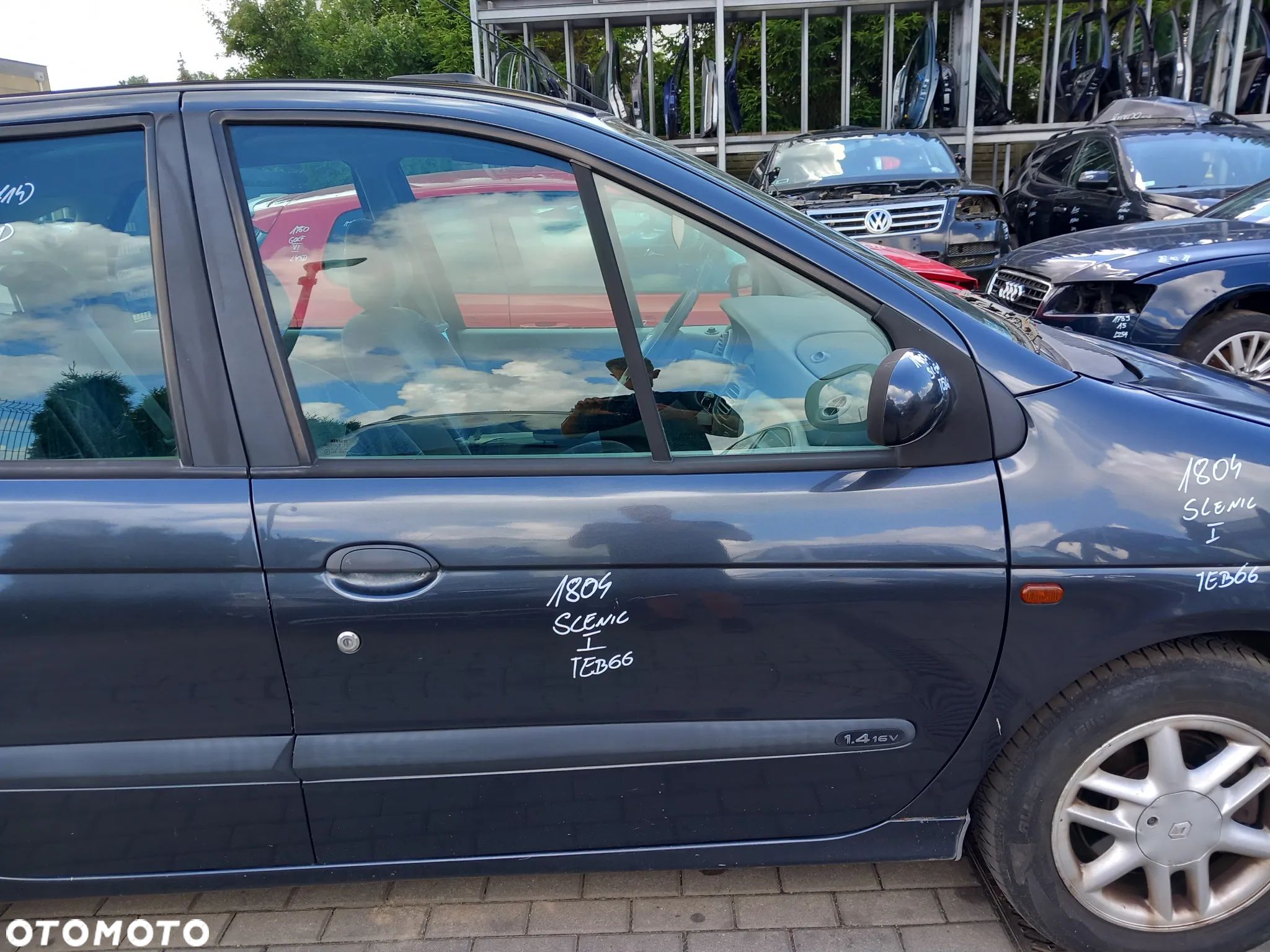 RENAULT SCENIC I DRZWI PRAWE PRZEDNIE PRAWY PRZÓD KOLOR: TEB66 - 1