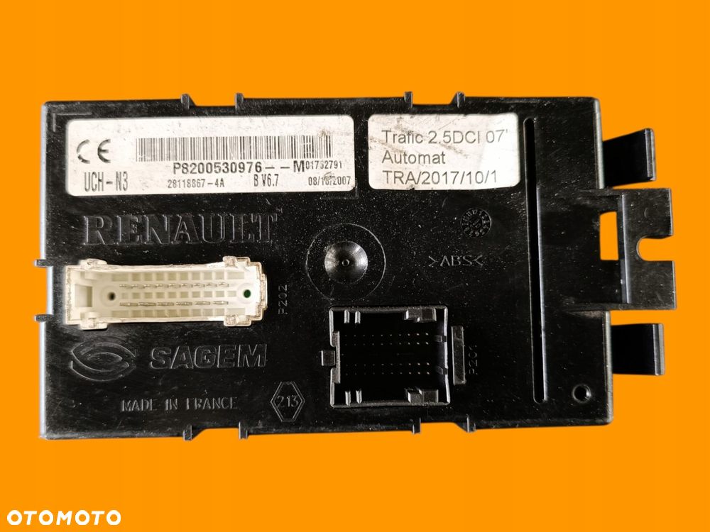 moduł komfortu uch-n3 master movano interstar trafic vivaro 8200530976 - 3