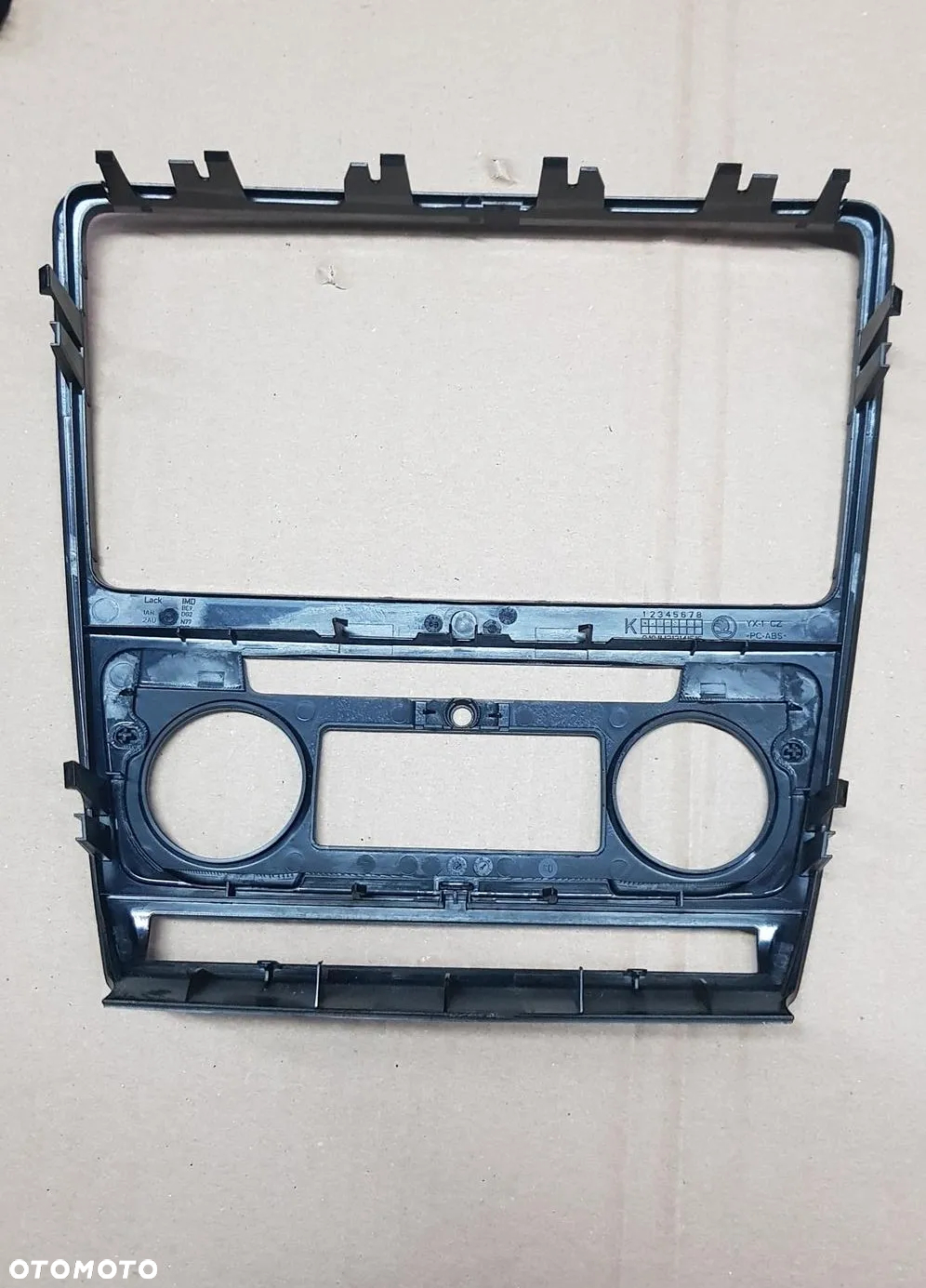 RAMKA RADIA SKODA OCTAVIA 2 II LIFT L&K LAURIN KLEMENT BLACK PIANO - 4
