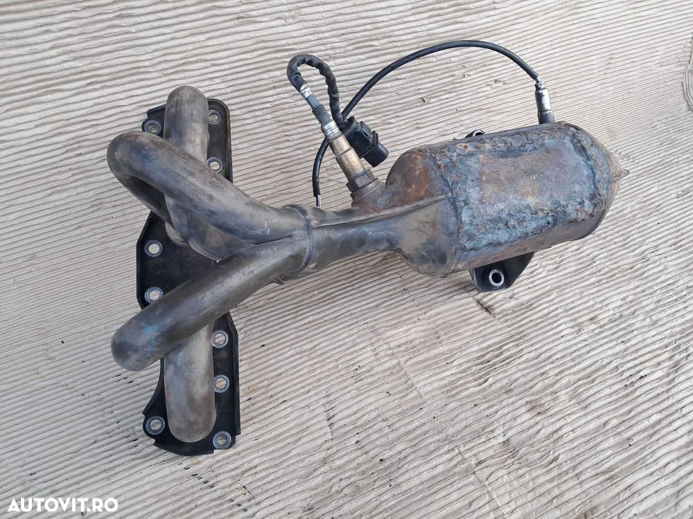 Peugeot 308, galerie evacuare cu sonde si catalizator gol, motor 1,4 B - 4