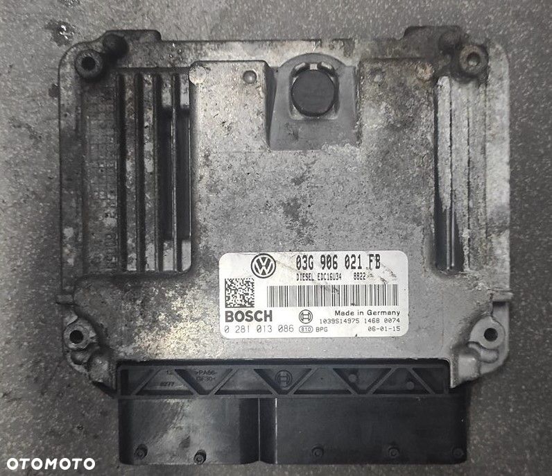 Komputer Sterownik Silnika 03G906021FB 1.9 TDI BLS VW AUDI SEAT SKODA