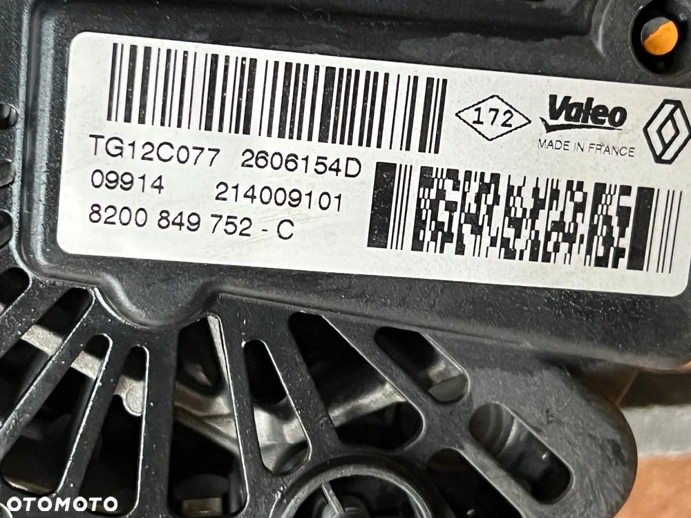 ALTERNATOR RENAULT MEGANE II SCENIC II 1.2 TCE 8200849752 2015 ROK Z AUTA O PRZEBIEGU 50.000km SUPER STAN - 5