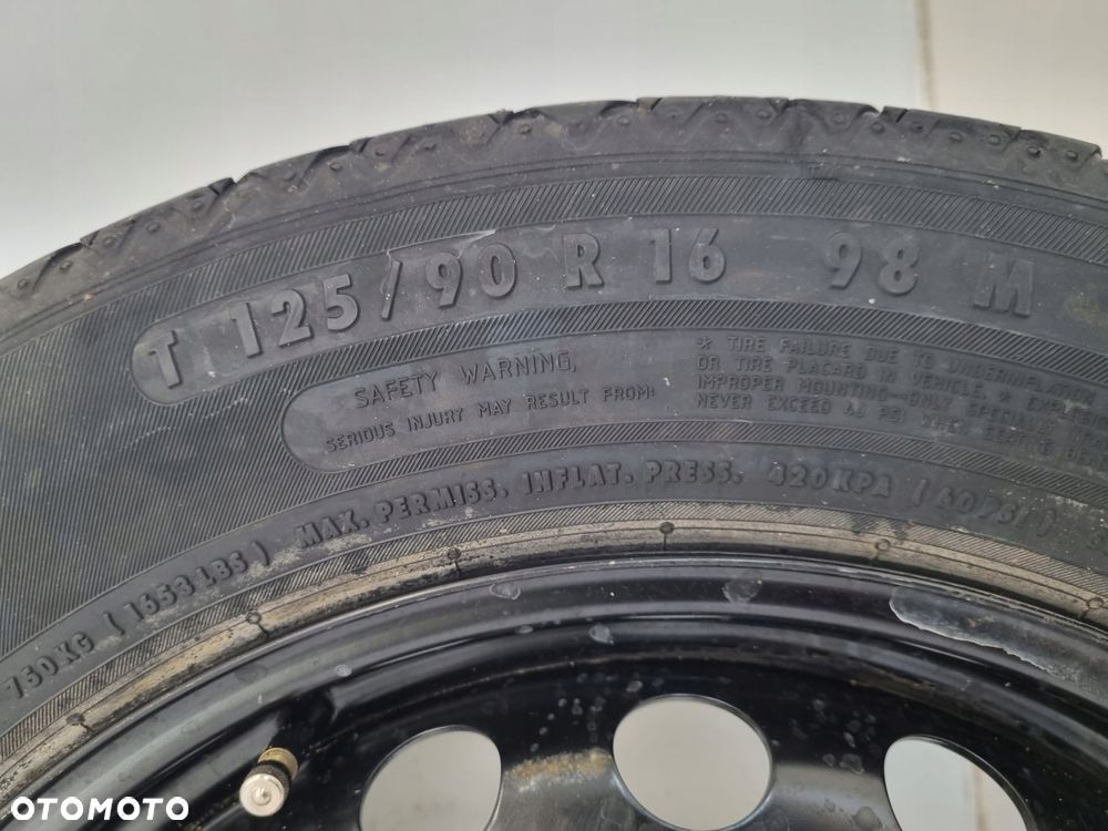 KOŁO DOJAZDOWE Mercedes W204 125/90 R16 5x112 2044000302 dojazdówka - 6